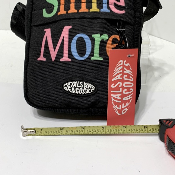 Black canvas crossbody Smile More - Picture 10 of 11